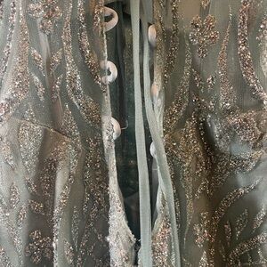 Elegant Green Glitter Prom Dress